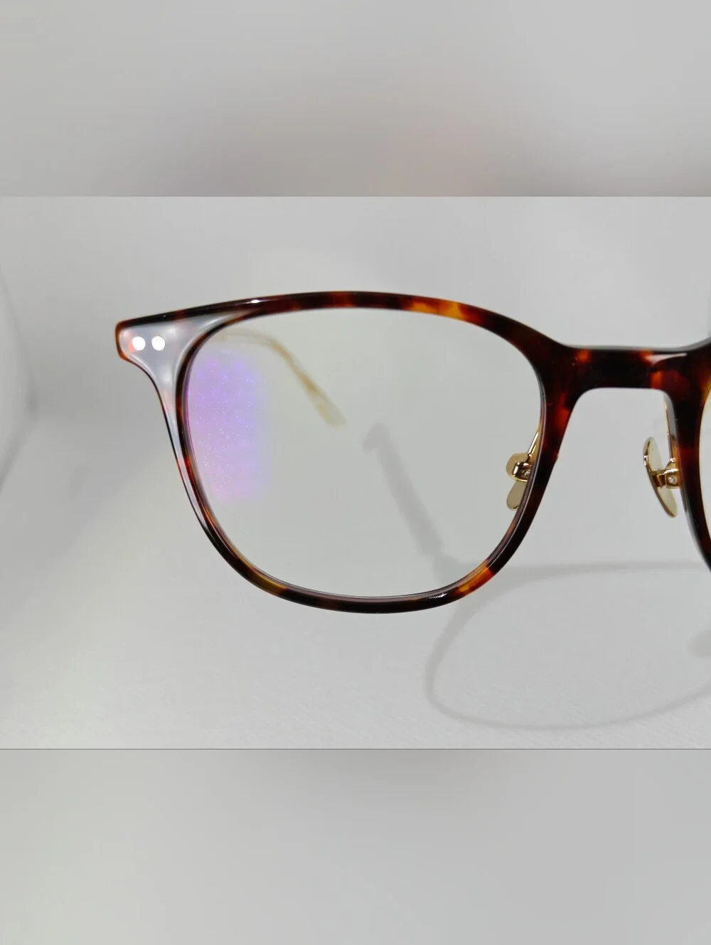 Follow. Gold, Tortoiseshell Square Frame. Elegant. Nice Detail.